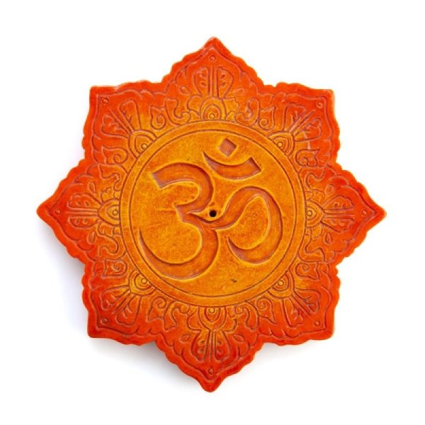 Orange Om Incense Burner on Sale