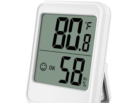 GOMINIMO Thermo Hygrometer No Highlow Record White GO-TH-100-JH For Discount