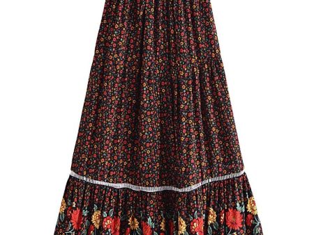 Beautiful Women s Long Maxi Bohemian Skirt | High Waisted | S-XL Online