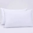 2 Premium Hotel 950g Pillows 74CM x 48CM Pillows Breathable Cotton Online now