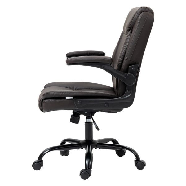 Artiss Office Chair Gaming Computer Executive Chairs Leather Tilt Swivel Brown Discount