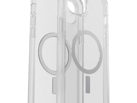 OTTERBOX Apple iPhone 14 Plus Symmetry Series+ Clear Antimicrobial Case for MagSafe - Clear (77-89170), 3X Military Standard Drop Protection Online now