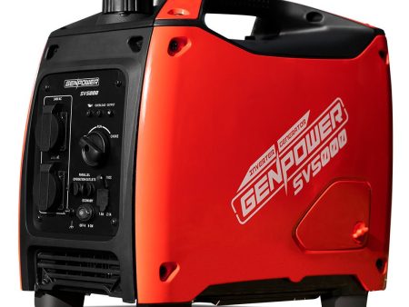 GENPOWER Inverter Generator 2600W Peak Pure Sine Portable Camping Petrol Rated Discount