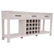 Foxglove Sideboard Buffet Wine Cabinet Bar Bottle Wooden Storage Rack - White Discount