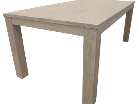 Foxglove Dining Table 190cm Solid Mt Ash Wood Home Dinner Furniture - White Fashion