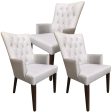 Florence  Set of 3 Carver Fabric Dining Chair French Provincial Solid Timber on Sale