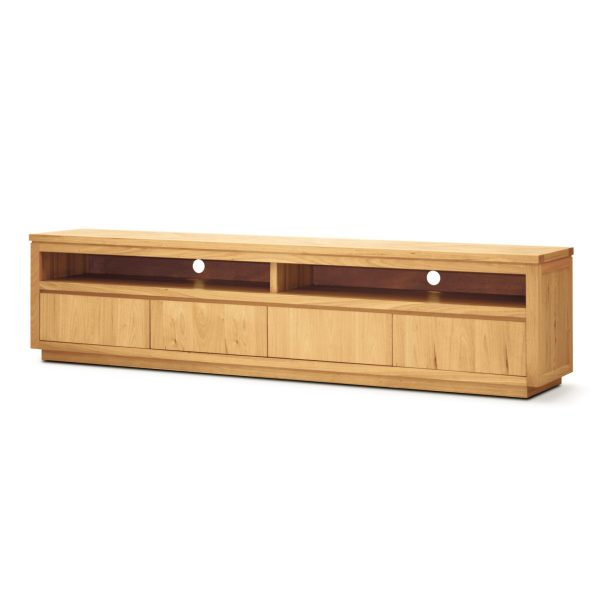 Rosemallow ETU Entertainment TV Unit 235cm 4 Drawer Solid Messmate Timber Wood Discount