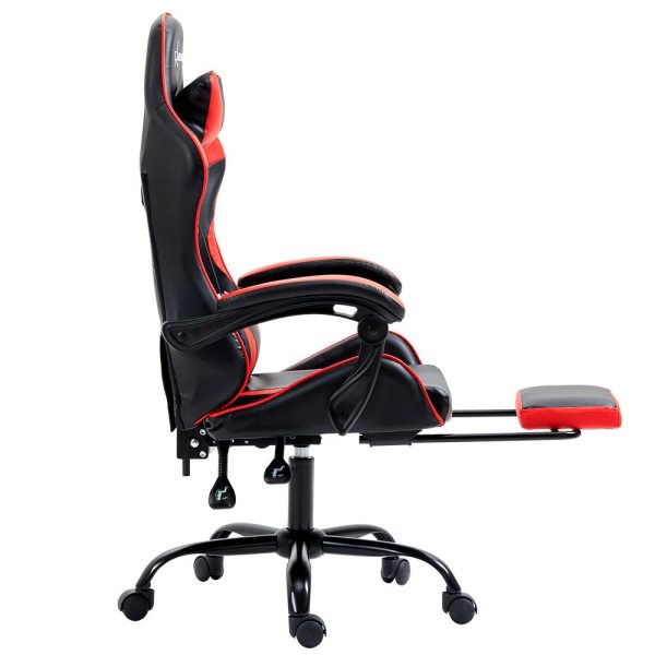 Artiss Office Chair Gaming Computer Executive Chairs Racing Seat Recliner Red Online now