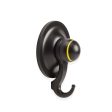 KiahLoc 4PC Black 72mm Suction Hook Removable Online now