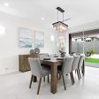 Catmint Dining Table 210cm 8 Seater Solid Acacia Timber Wood - Stone Grey Online