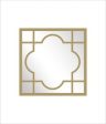 Window Style Mirror - Gold Square 75cm x 75cm Sale