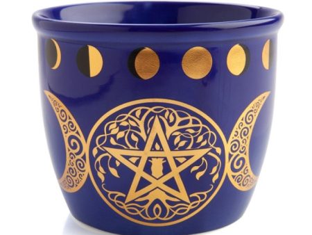 Wild Scents Pentacle Ceramic Smudge Bowl Fashion