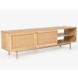 Martina ETU Entertainment TV Unit 175cm Solid Mango Wood Rattan Furniture Online