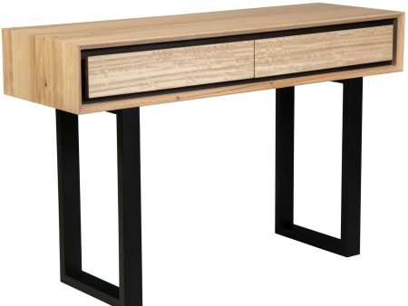 Aconite Console Hallway Entry Table 120cm Solid Messmate Timber Wood - Natural Online Hot Sale