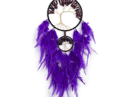 Tree Of Life Dream Catcher | Dark Purple Online Sale