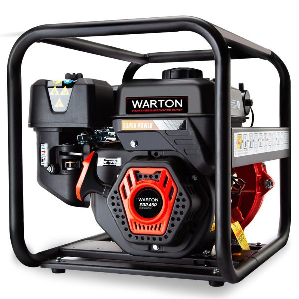 WARTON Petrol Water Pump 8HP Fire Fighting High Pressure Transfer Irrigation 4 Online Hot Sale