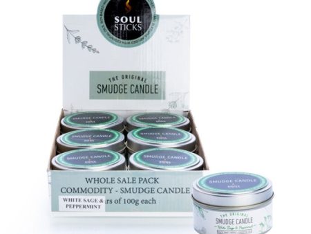 Soul Sticks White Sage and Peppermint Smudge Candle Hot on Sale