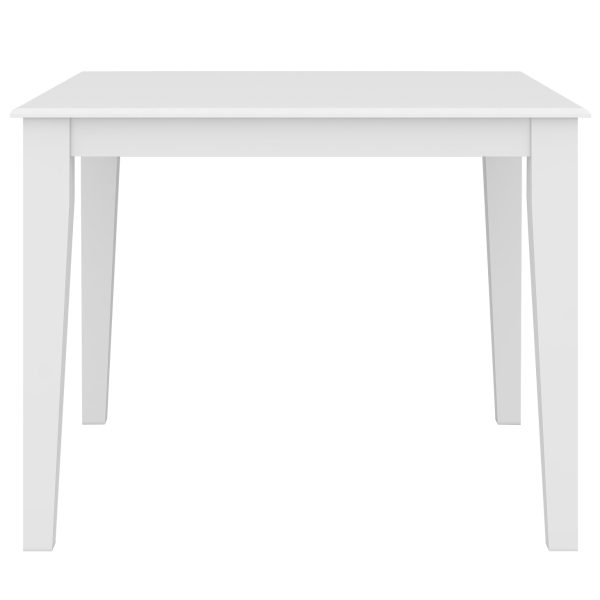 Daisy Dining Table 100cm Solid Acacia Timber Wood Hampton Furniture - White Online now