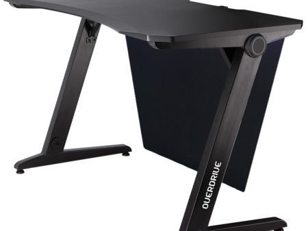 OVERDRIVE Gaming Desk 120cm PC Table Setup Computer Carbon Fiber Style Black For Sale