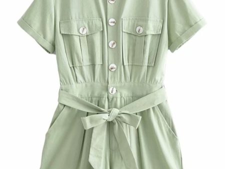 Women s Cute Boho Romper | Button Up | S-L Online now