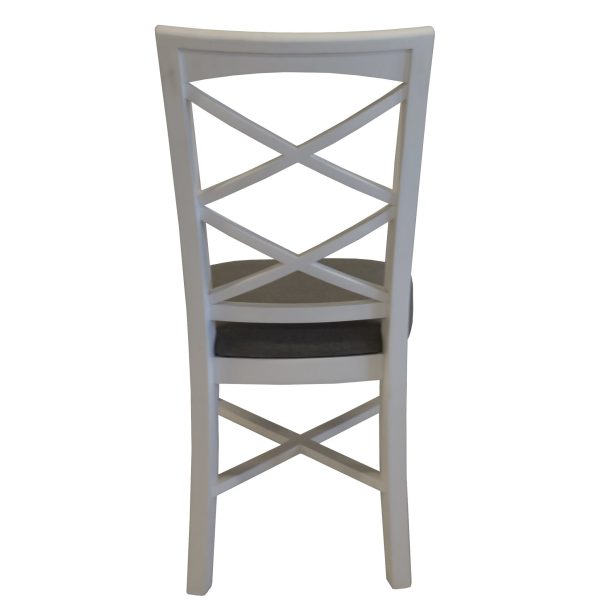 Daisy Dining Chair Set of 2 Solid Acacia Timber Wood Hampton Furniture - White Discount