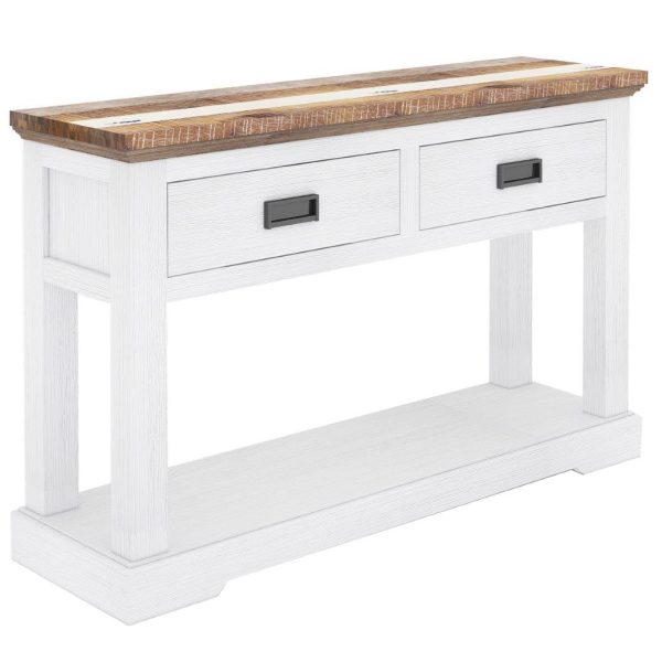 Orville Console Hallway Entry Table 125cm Solid Acacia Timber Wood - Multi Color Supply