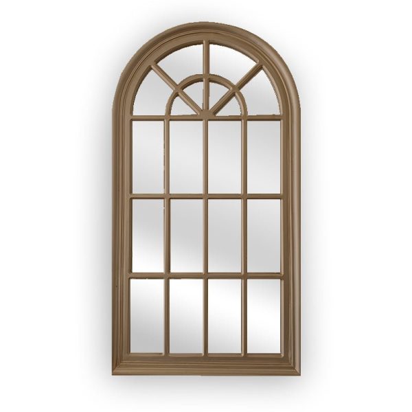 Window Style Mirror - Taupe Arch 70 CM x 130 CM Hot on Sale