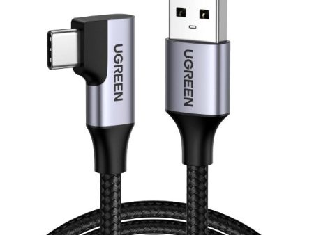 UGREEN 20289 Angled USB-C 3.0 Fast Charge Cable 0.5M Hot on Sale