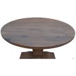 Florence  Round Dining Table 135cm French Provincial Pedestal Solid Timber Wood Online now