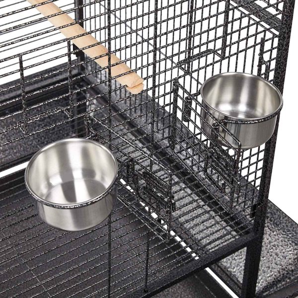 174cm Large Rolling Mobile Bird Cage Birdcage Finch Aviary Parrot Animals Playtop Stand Canary Finch Online now