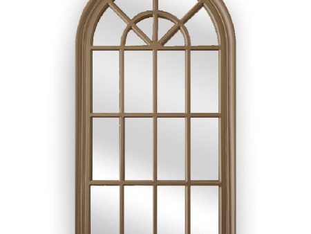 X-Large Window Style Mirror - Taupe Arch 100 CM x 180 CM Online Sale