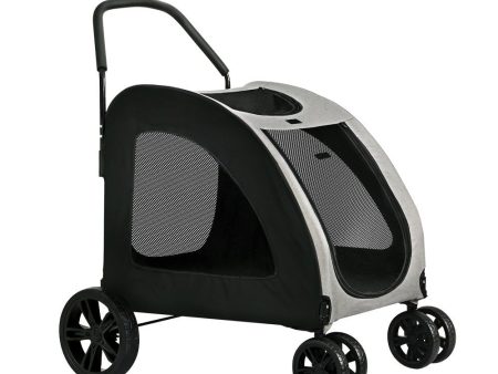 i.Pet Pet Dog Stroller Pram Large Carrier Cat Travel Foldable Strollers 4 Wheels Online Hot Sale