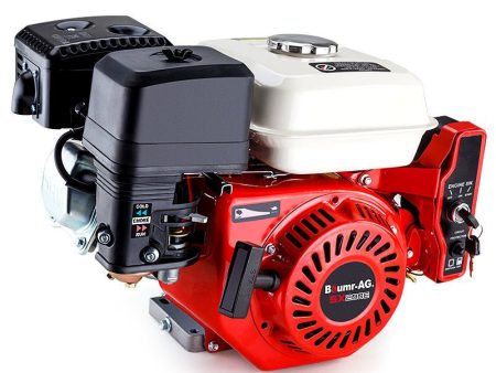 Baumr-AG 6.5HP Petrol Engine Stationary Motor OHV Horizontal Shaft Electric Start Recoil Online now