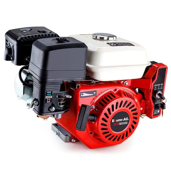 Baumr-AG 6.5HP Petrol Engine Stationary Motor OHV Horizontal Shaft Electric Start Recoil Online now