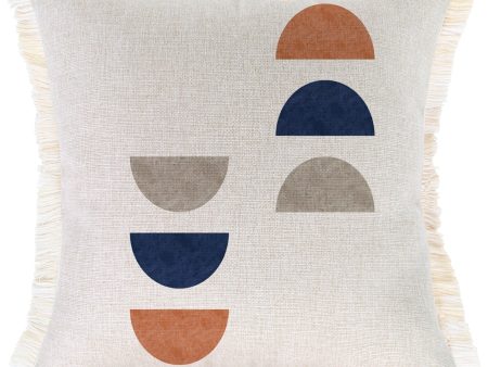 Cushion Cover-Coastal Fringe-Shadow Moon-45cm x 45cm Discount