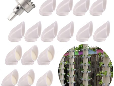 Hydroponic Vertical Garden PVC Insert Pots | 30PCS + Drill Bit For Sale