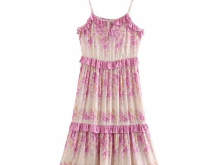 Hippie Drawstring Beach Dress | Yellow Or Pink | S-L Online Hot Sale