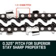 2 x 22 Baumr-AG Chainsaw Chain Bar Replacement 0.325 0.058 86DL Online Hot Sale