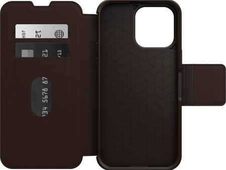 OTTERBOX Apple iPhone 14 Pro Max Strada Series Case - Espresso (Brown) (77-88568), Wireless Charge Compatible, Credit Card Storage Sale