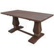 Florence  High Dining Table 200cm French Provincial Pedestal Solid Timber Wood For Sale