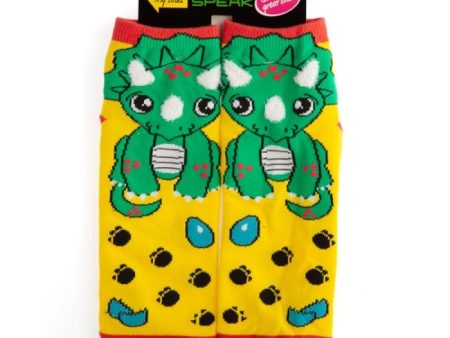 Triceratops Feet Speak Socks Fashion