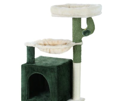 i.Pet Cat Tree Tower Scratching Post Scratcher Wood Condo Bed Toys House 78cm Discount