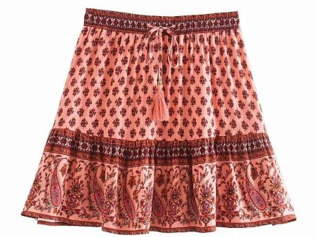 Hippie Skirt | Short Summer With Tassels | S-L | 2 Colours Hot on Sale