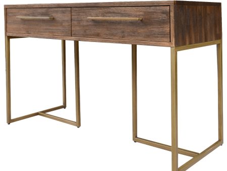 Tuberose Console Hallway Entry Table 120cm Solid Acacia Timber Wood - Brown Online