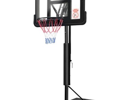 Everfit 3.05M Basketball Hoop Stand System Ring Portable Net Height Adjustable Black Fashion