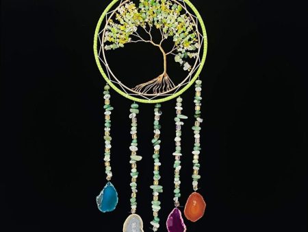 Tree Of Life Dream Catcher With Agnate Fashion