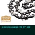 2 X 20 Baumr-AG Chainsaw Chain 20in Bar Replacement Suits 62CC 66CC Saws Sale