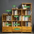 Bamboo Bookshelf Storage Rack Shelf Stand Bookcase Holder Display Drawers Online