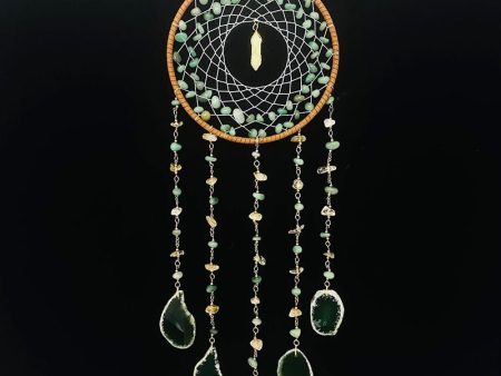 Handmade Dream Catcher With Green Agnate Online