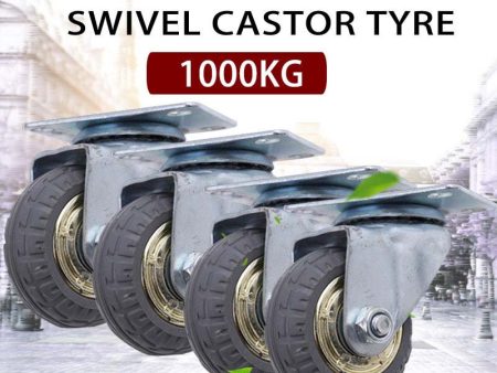 4x 6  150mm Heavy Duty Industrial Swivel Caster Wheels Castor 1000KG Trolley Fashion